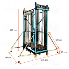 Scaffolding lift